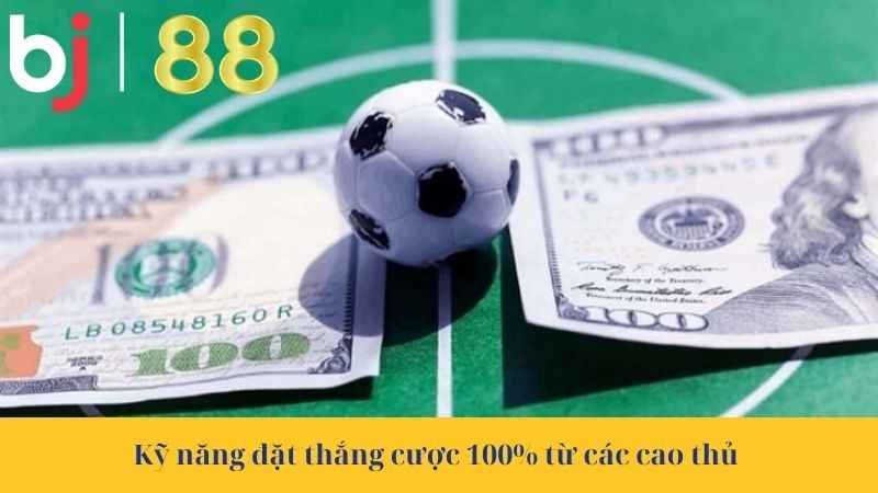 Kỹ năng đặt thắng cược 100% từ các cao thủ