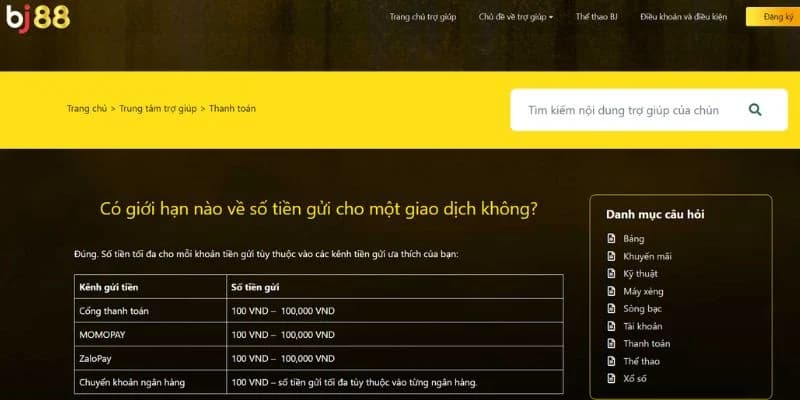 Tại nhà cái này có đa dạng phương thức giao dịch tài chính